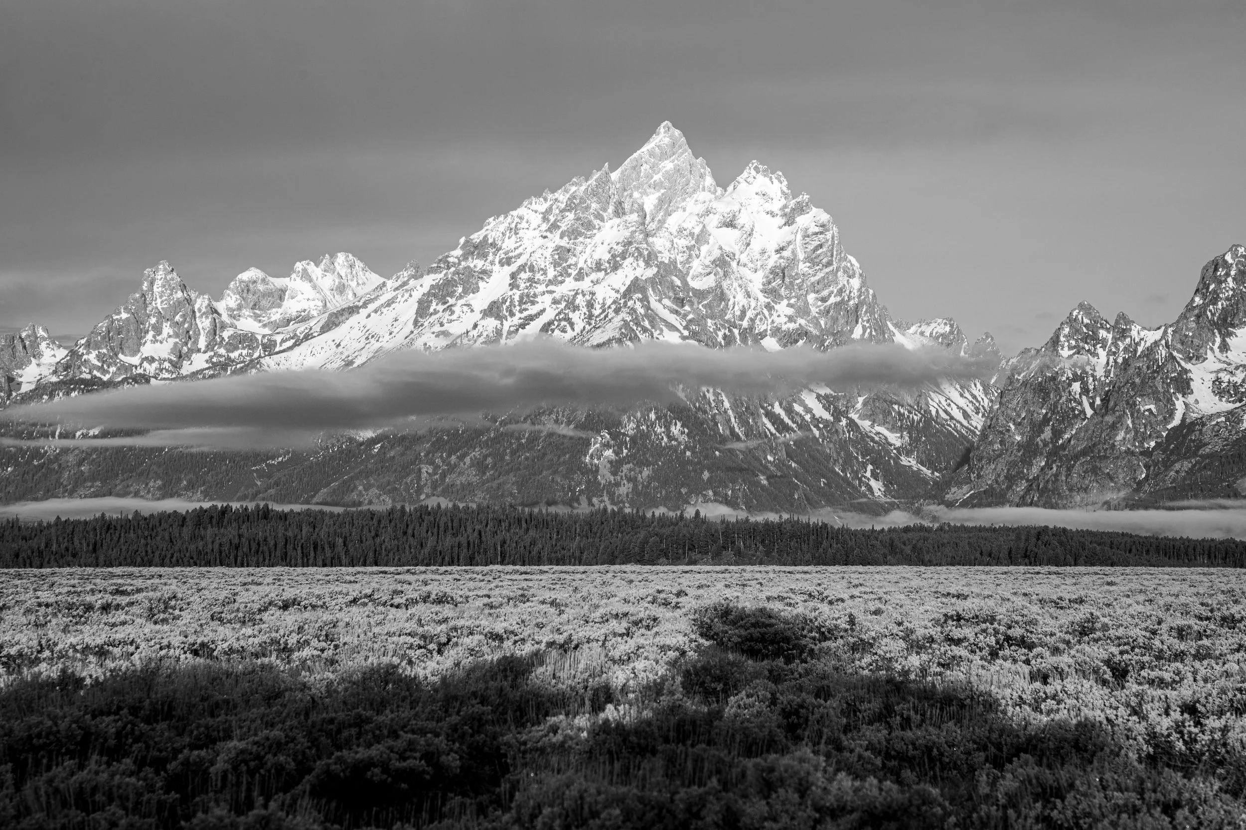 Grand Teton - Black & White