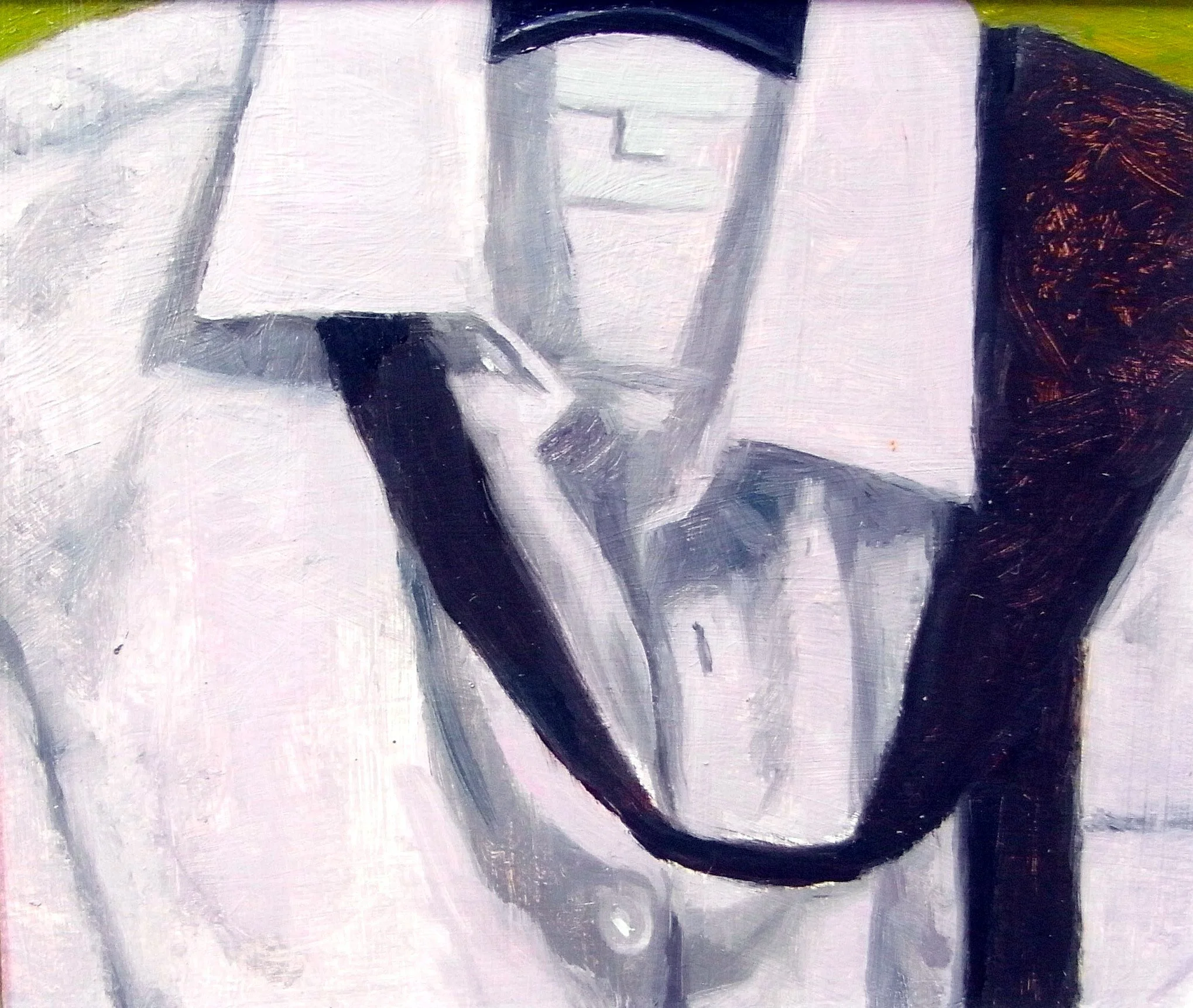 Tie and Pink Shirt, 2022, 18x14cm