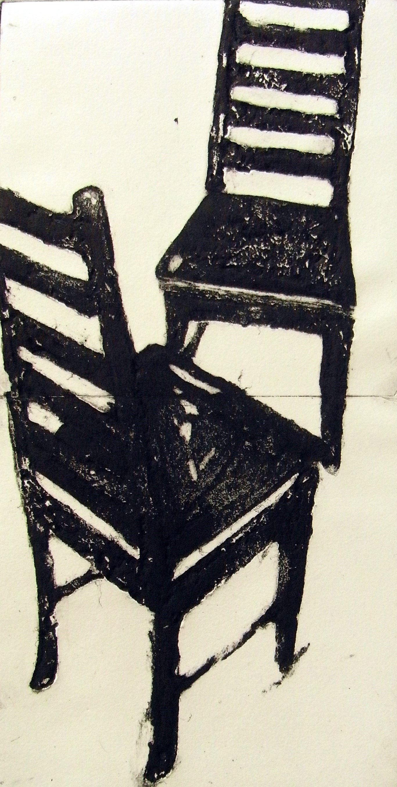 Two Chairs, 2026, 15x30cm