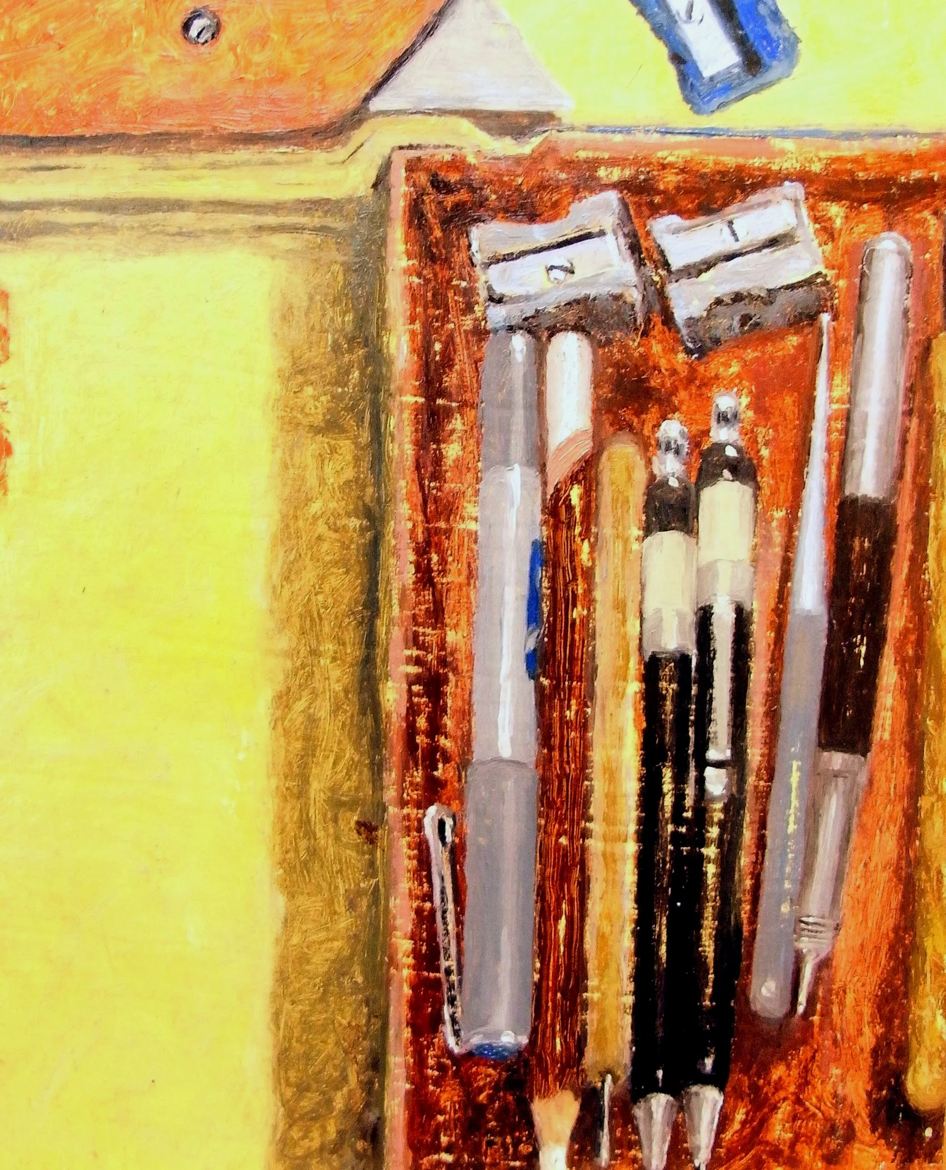 Pens and Pencils, 2024, 14x19cm