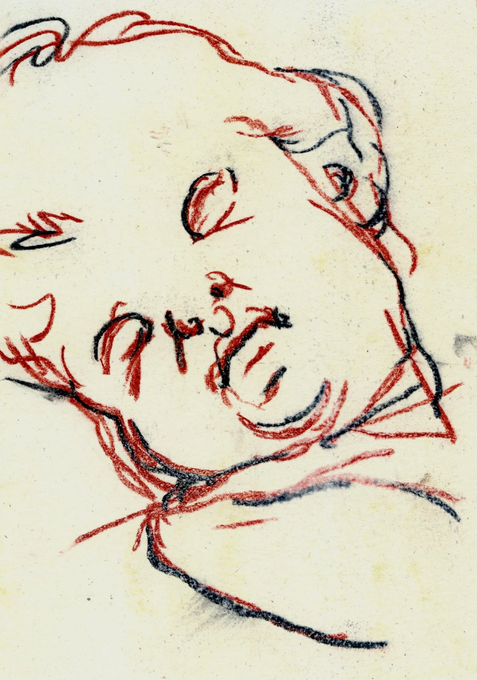 Plaster Head, 2024, 15x21cm