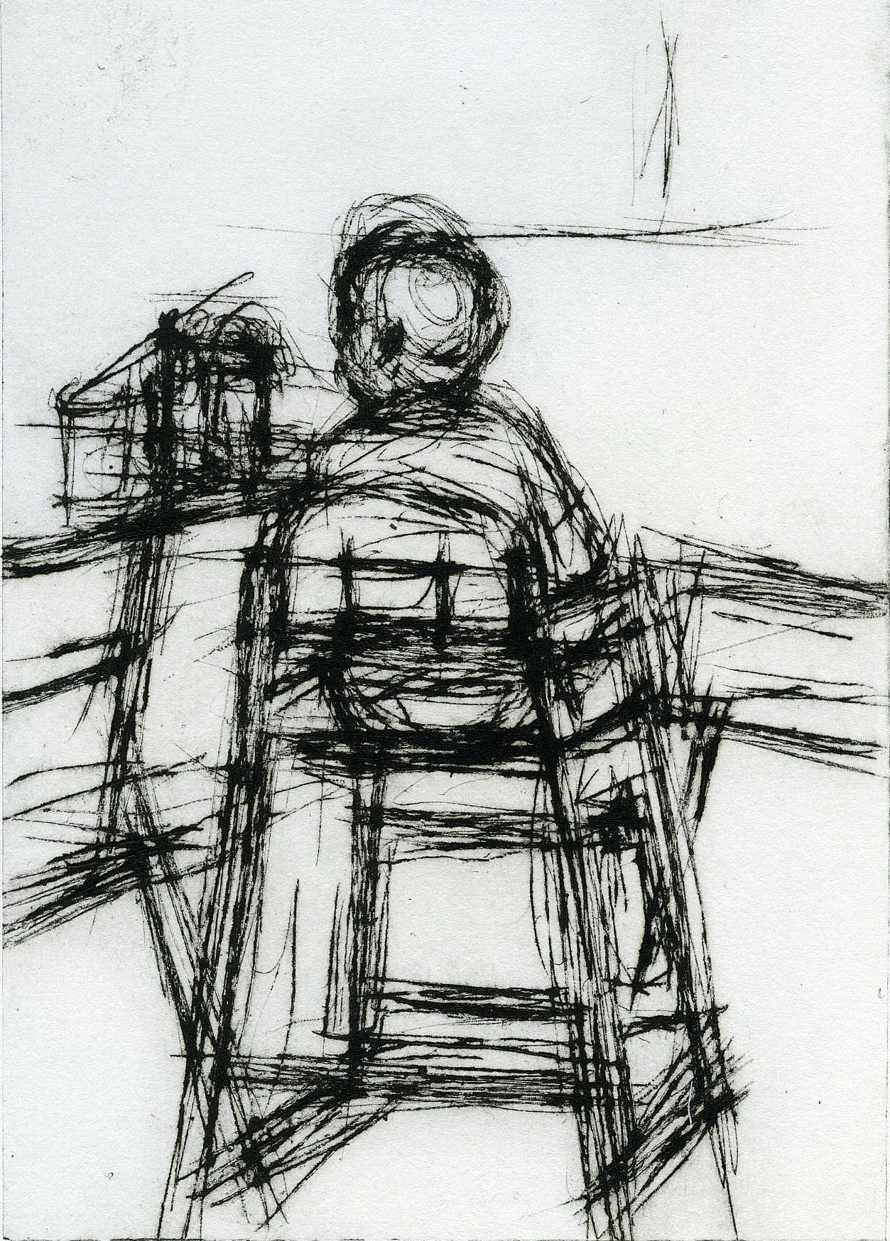 Child in Chair, 2022, 10x15cm