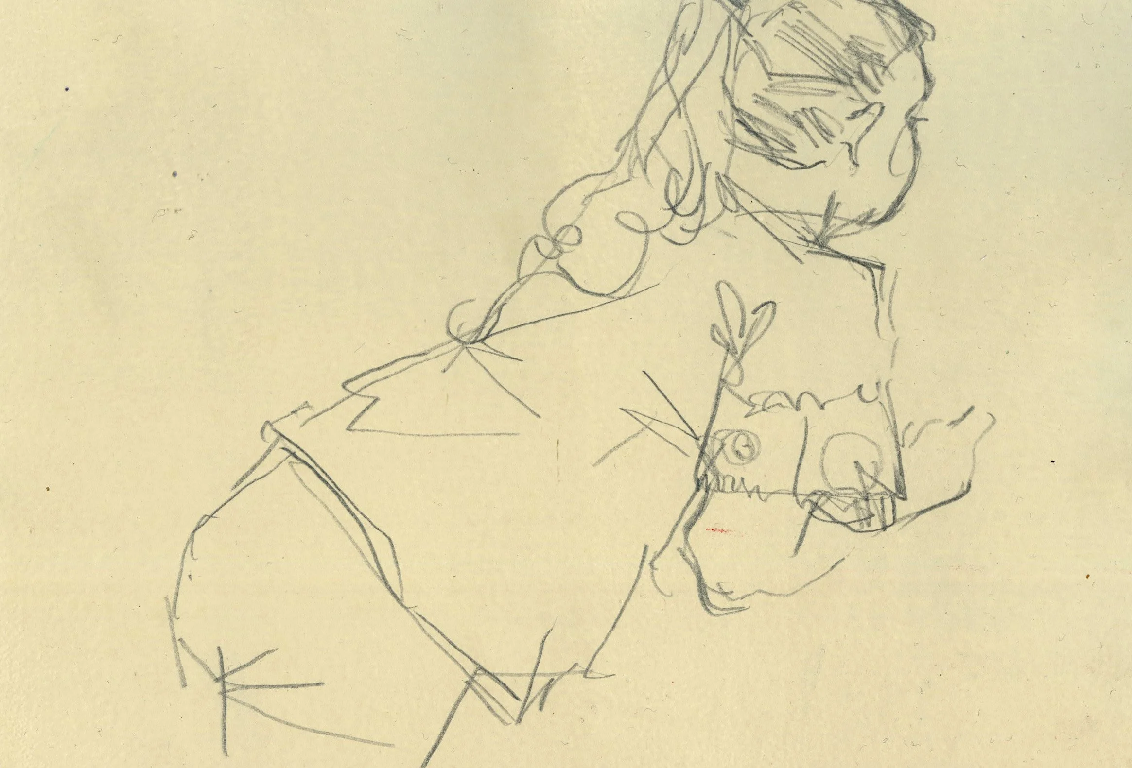 K Leaning, 2024, 21x15cm