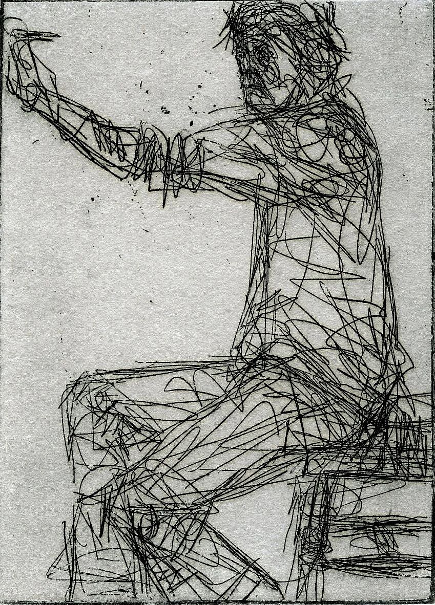 Scratching Away, 2022, 7x10cm