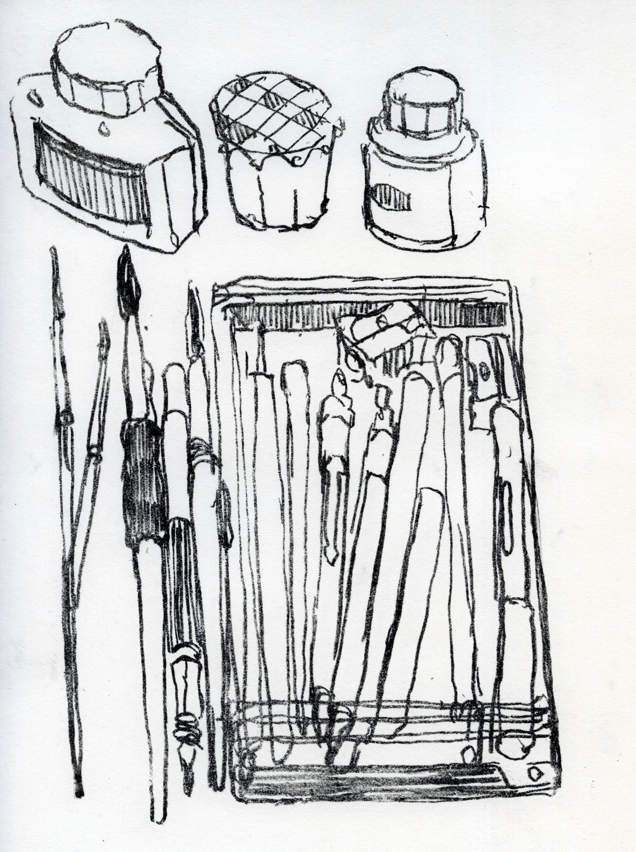 Inks and Pens, 2024, 21x30cm