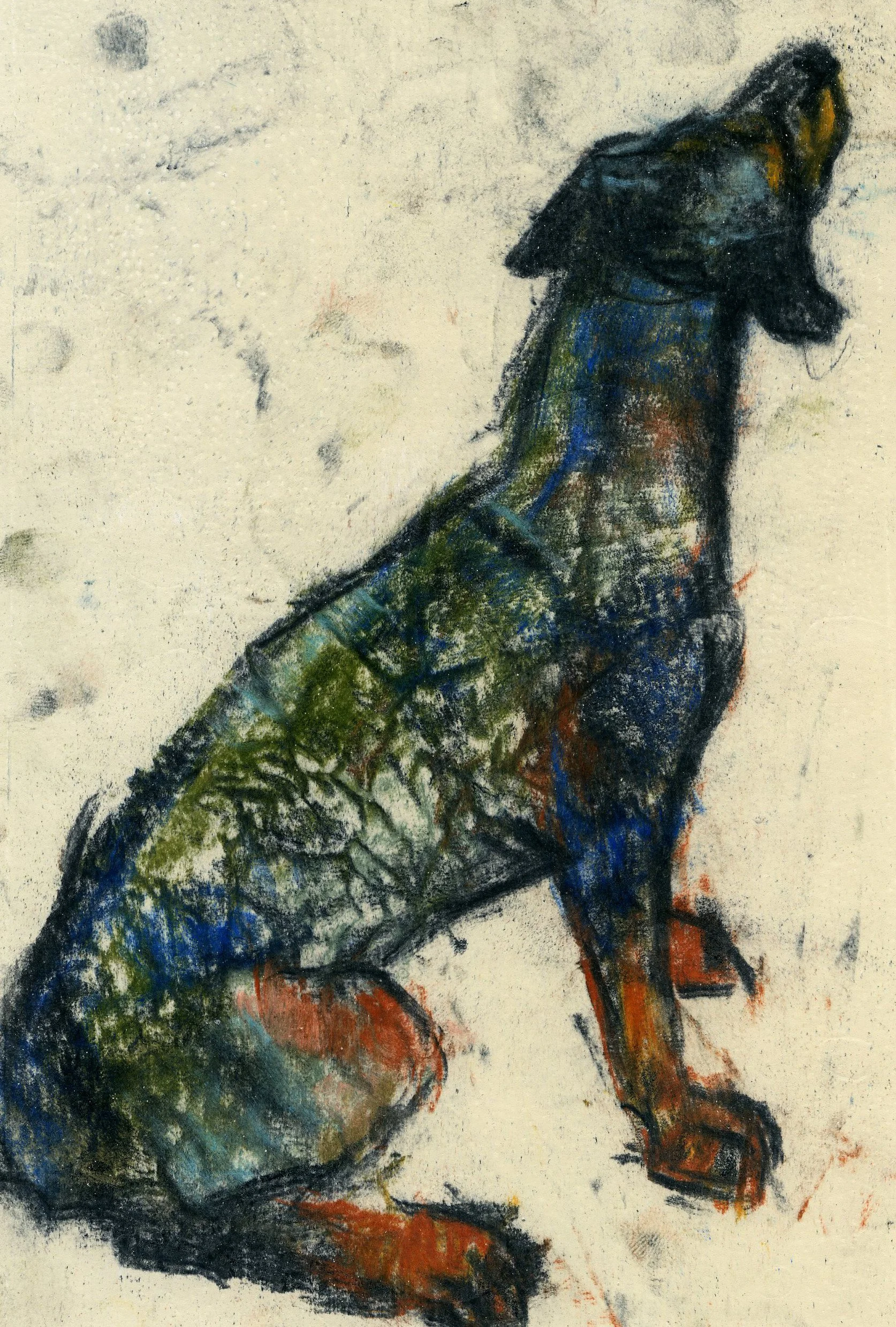Sitting Dog, 2026, 21x15cm