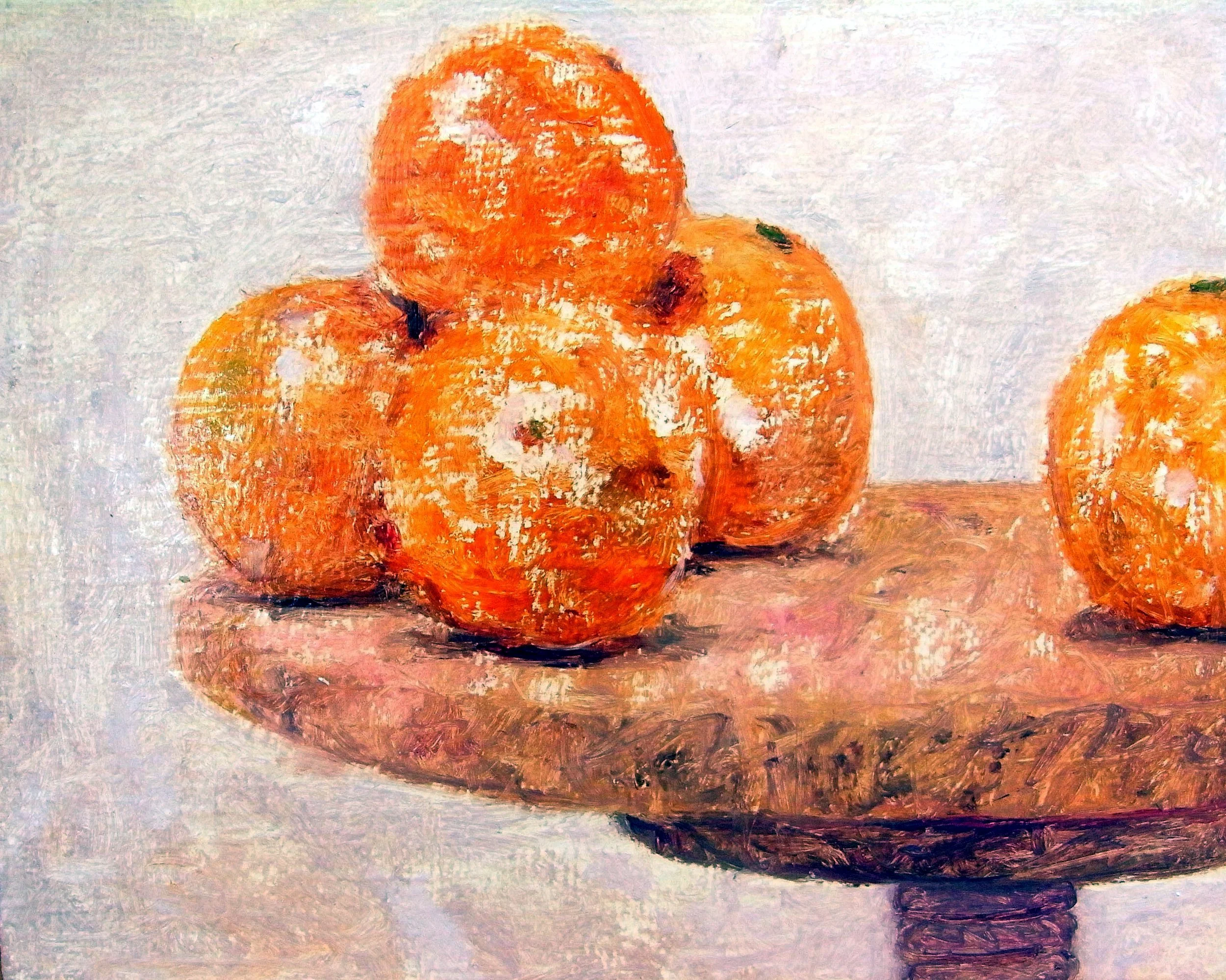 Orange and Table, 2024, 18x14cm