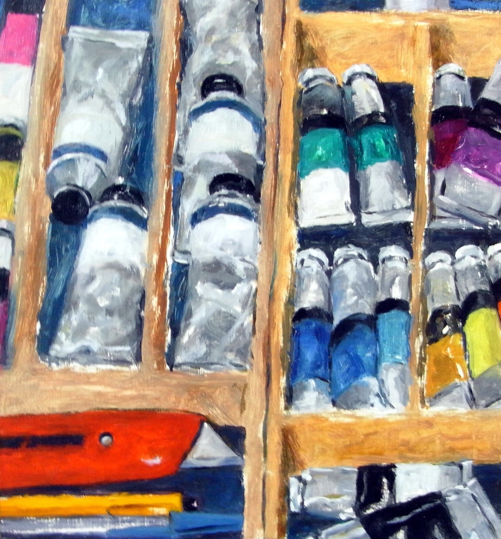 Tubes and Bits, 2023, 20x23cm