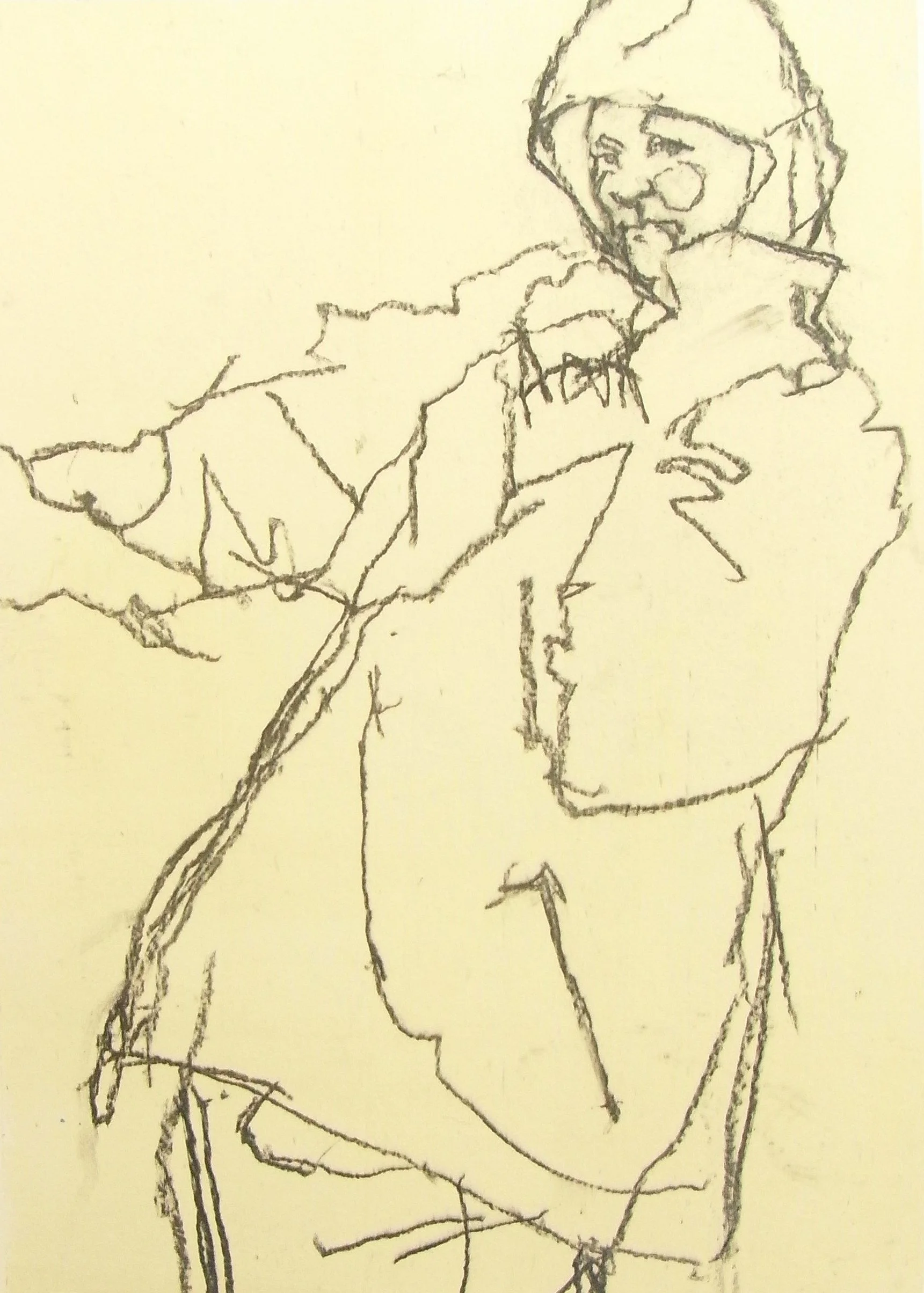 In a Raincoat, 2024, 30x40cm