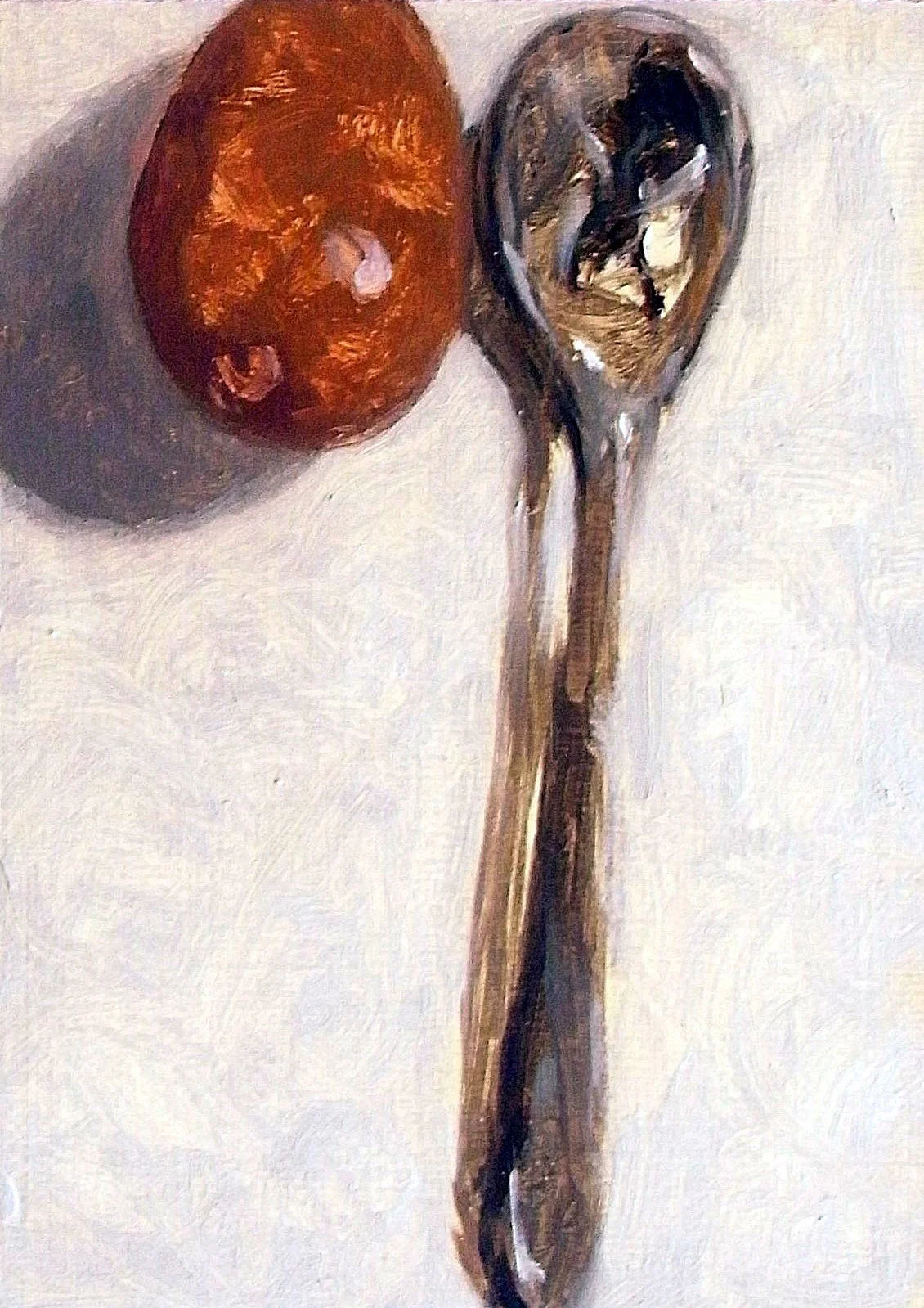 Egg and Spoon, 2023, 12x16cm