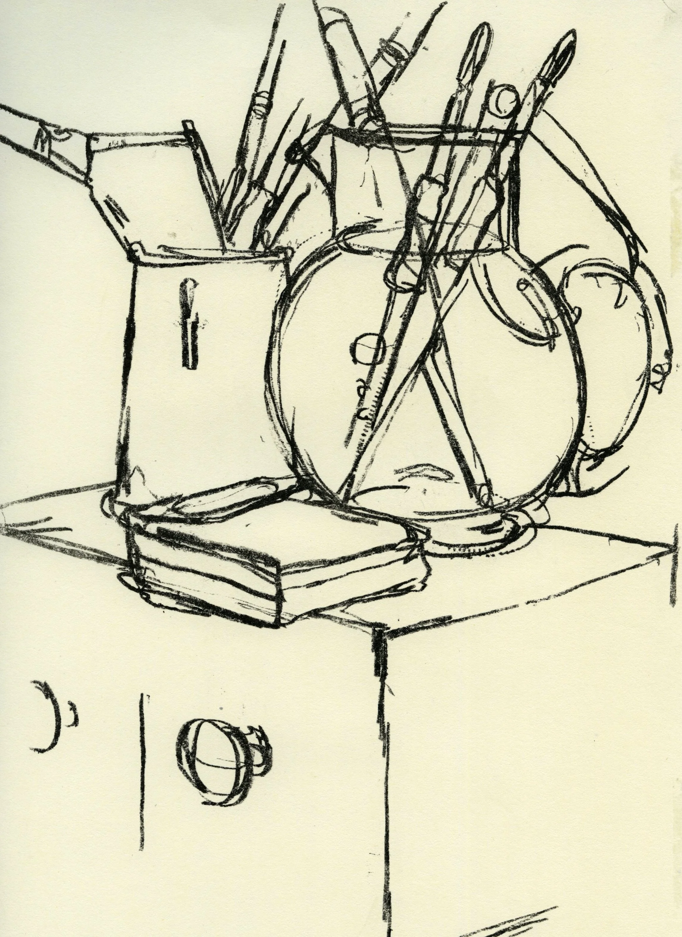 Vessels and Brushes, 2004, 21x30cm
