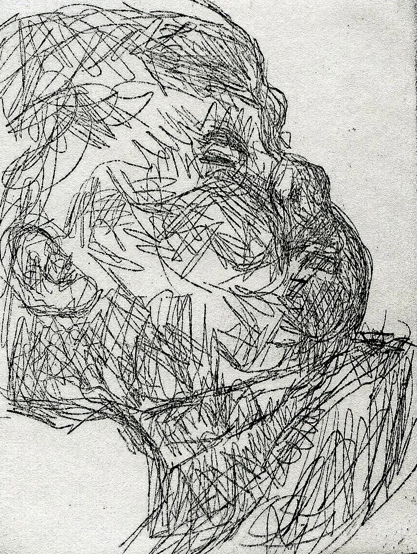 Plaster Head, 2024, 7x10cm