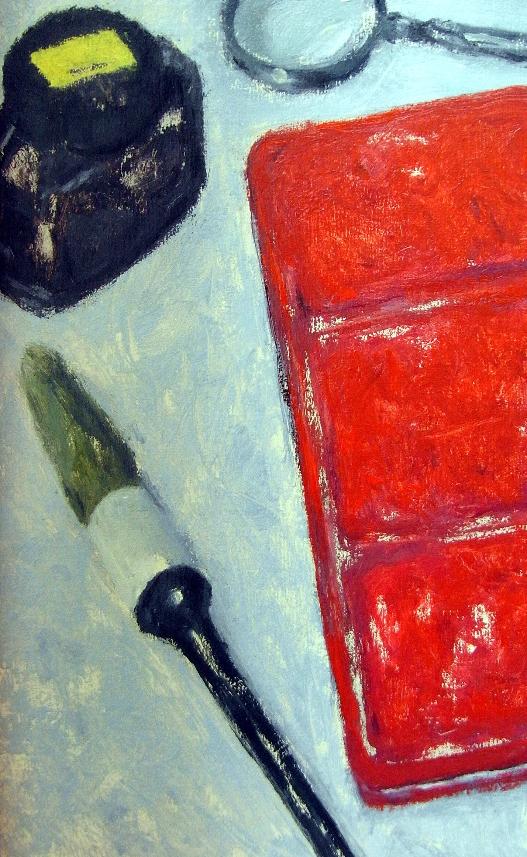 Red Tin, 2024, 14x22cm