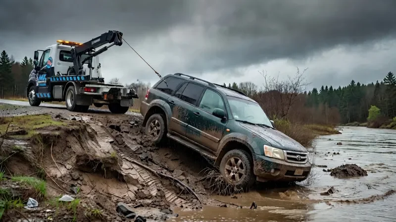 MK recovering stuck vehicle