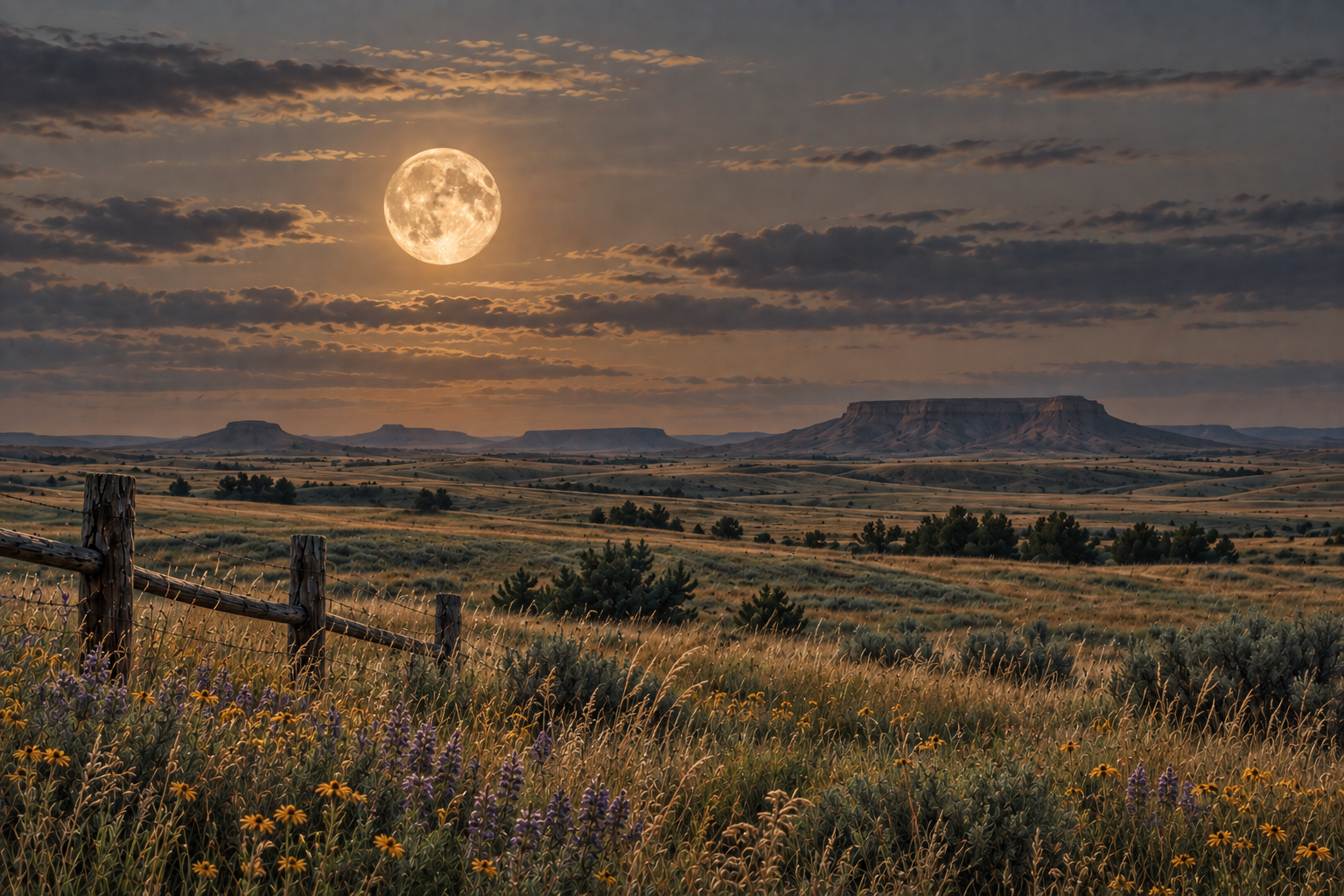 "Moon Over an Open Range"