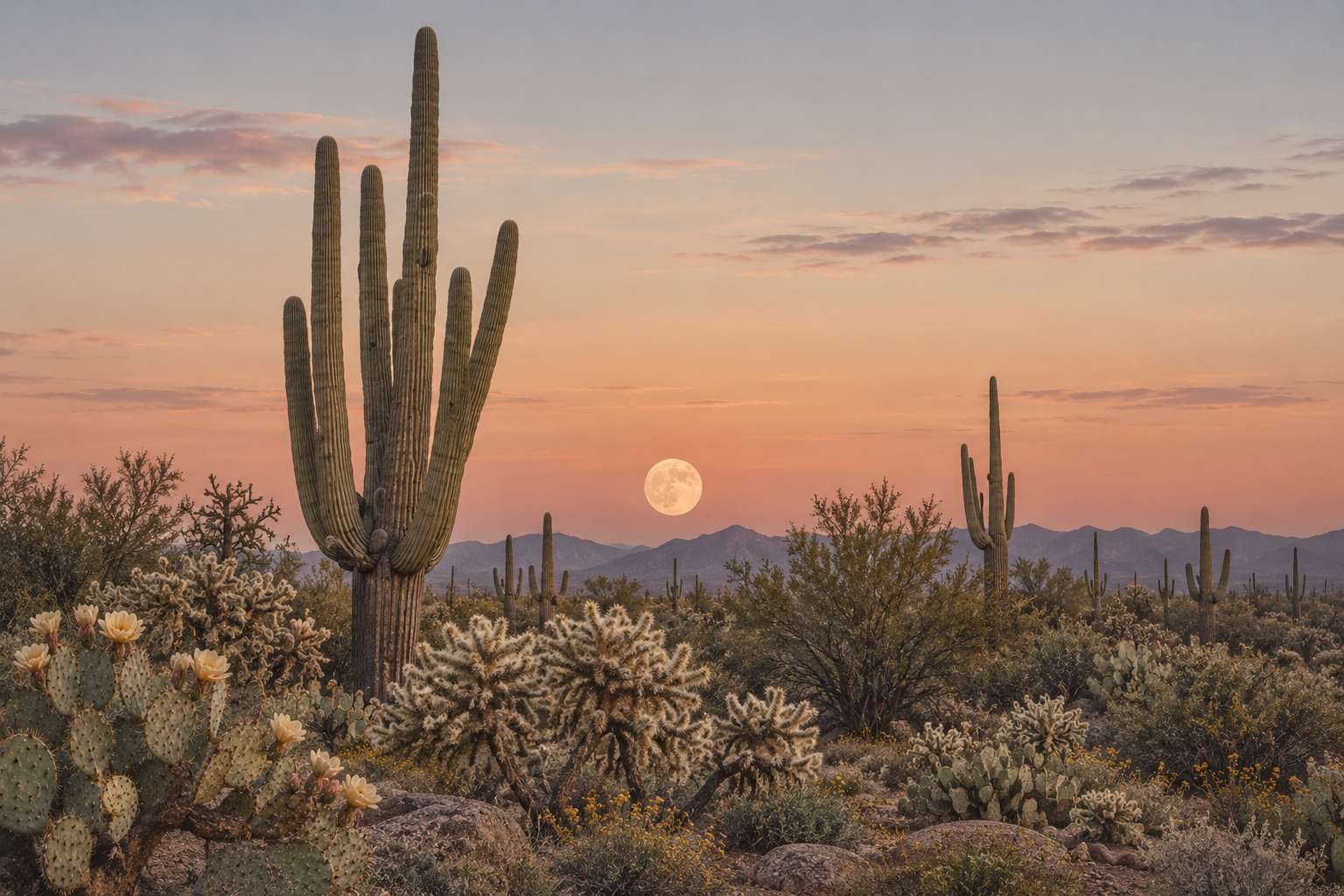 "Desert Moonrise"