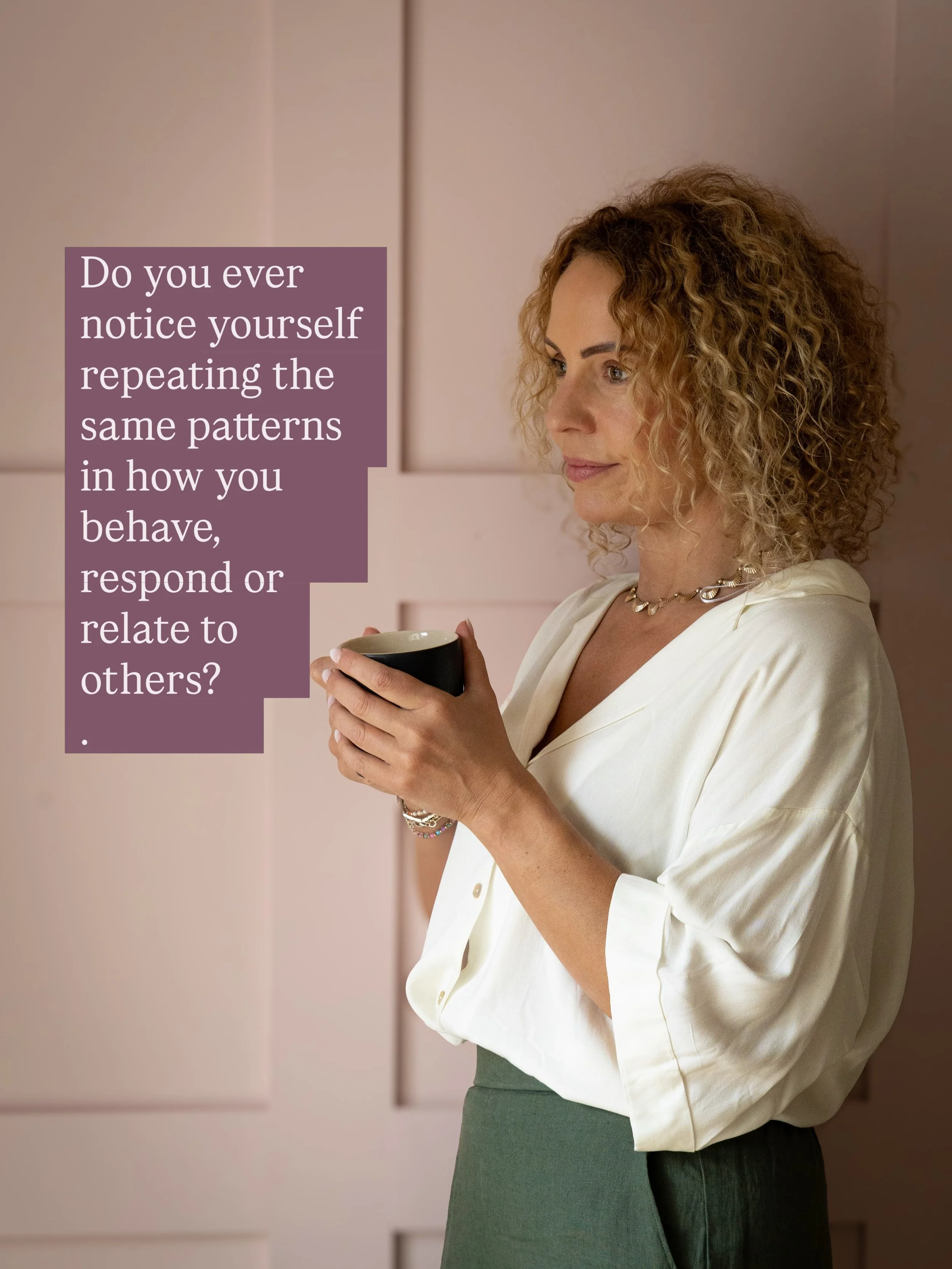 Sometimes we can see a pattern more clearly when we look back: the reaction we wish we&rsquo;d handled differently, or the familiar way we find ourselves responding.

Therapy can help us understand these patterns and what might be behind them. Over t