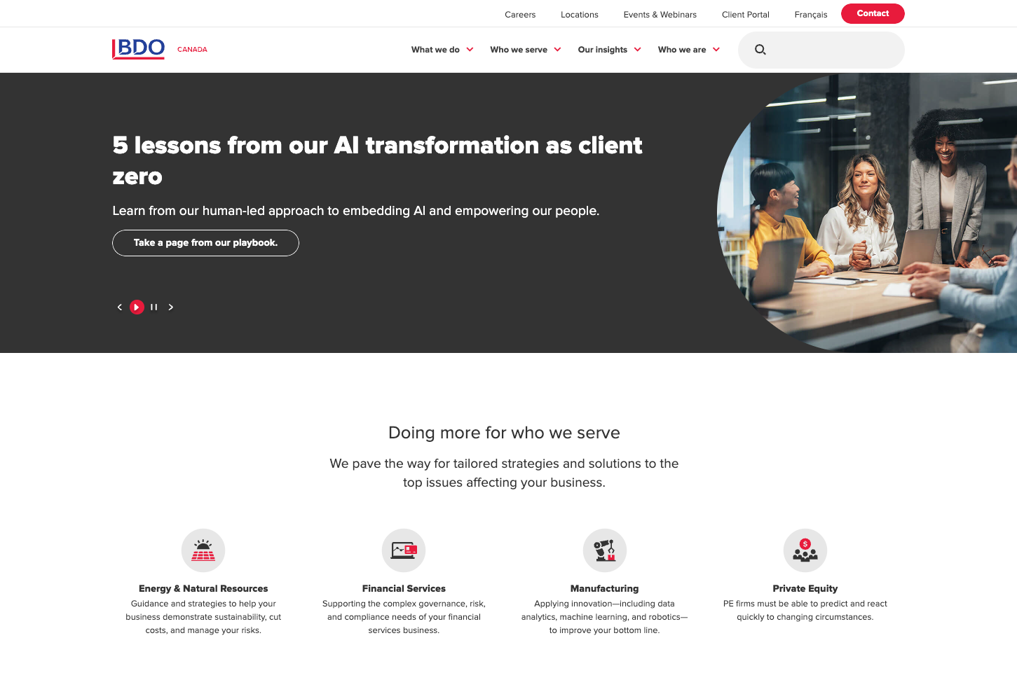 BDO.ca home page
