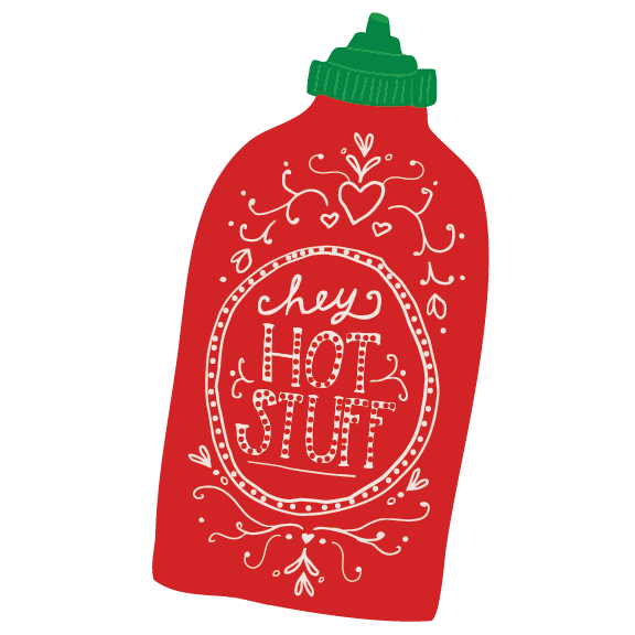 Hey hot stuff card design