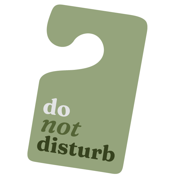 Do not disturb sticker design