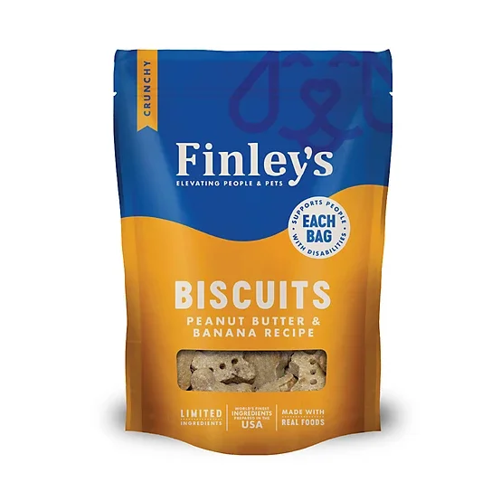 Finley's Peanut Butter & Banana Crunchy Biscuits 12 ounce (pack of 1)
