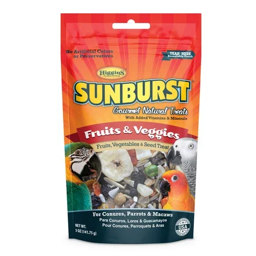 Higgins Sunburst Fruits & Veggies Bird Treat 5 Oz
