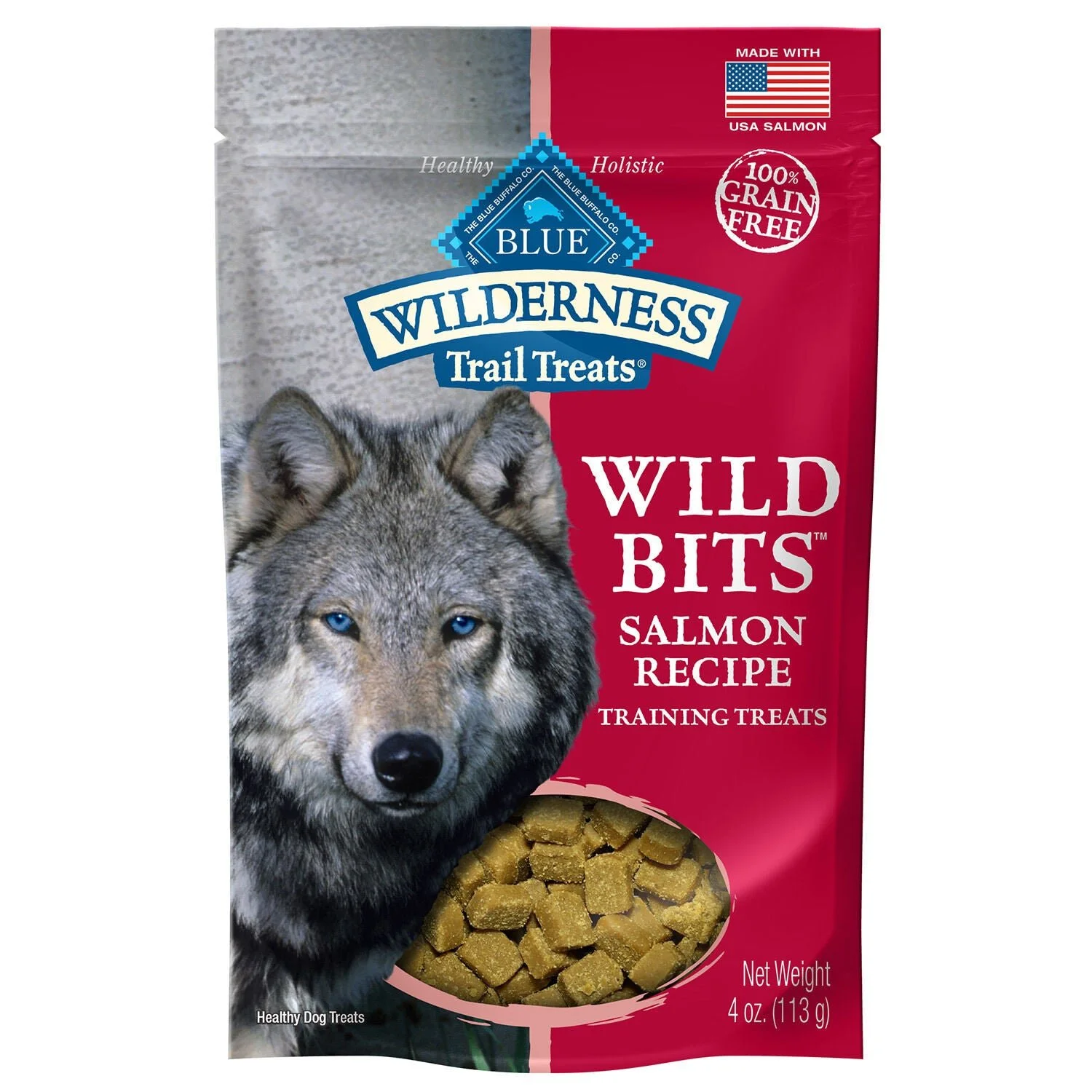 Blue Buffalo Wilderness Wild Bits Soft & Chewy Training treats Salmon Recipe 10 Ounce