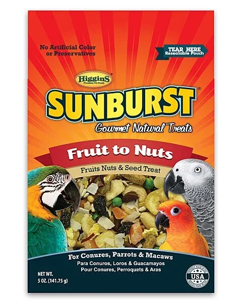 Higgins Sunburst Fruits to Nuts Bird Treat 5 Oz