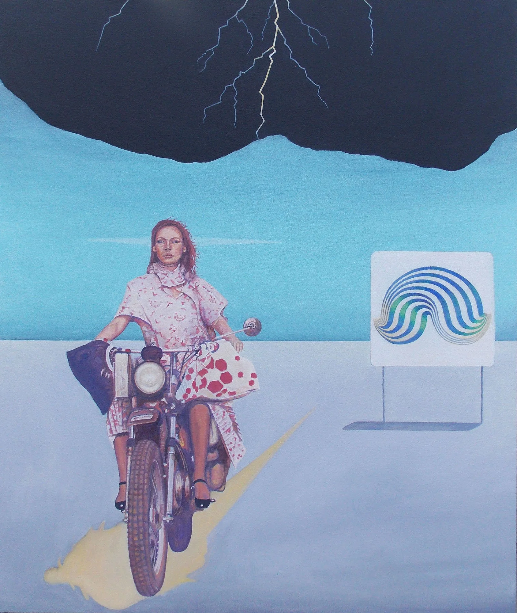 Moto Lightning - 37” x 31”