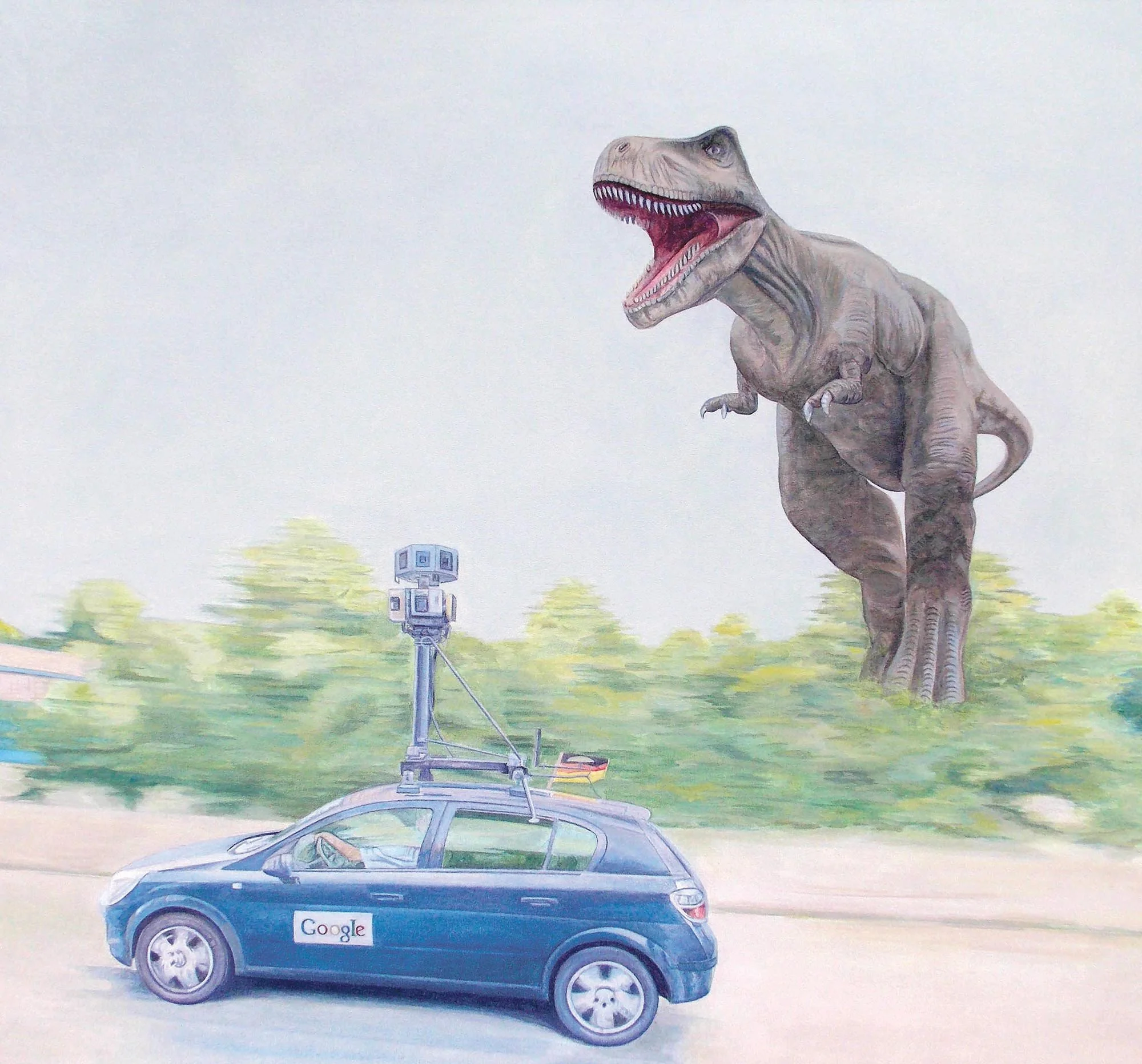 Google Car - 48” x 43”