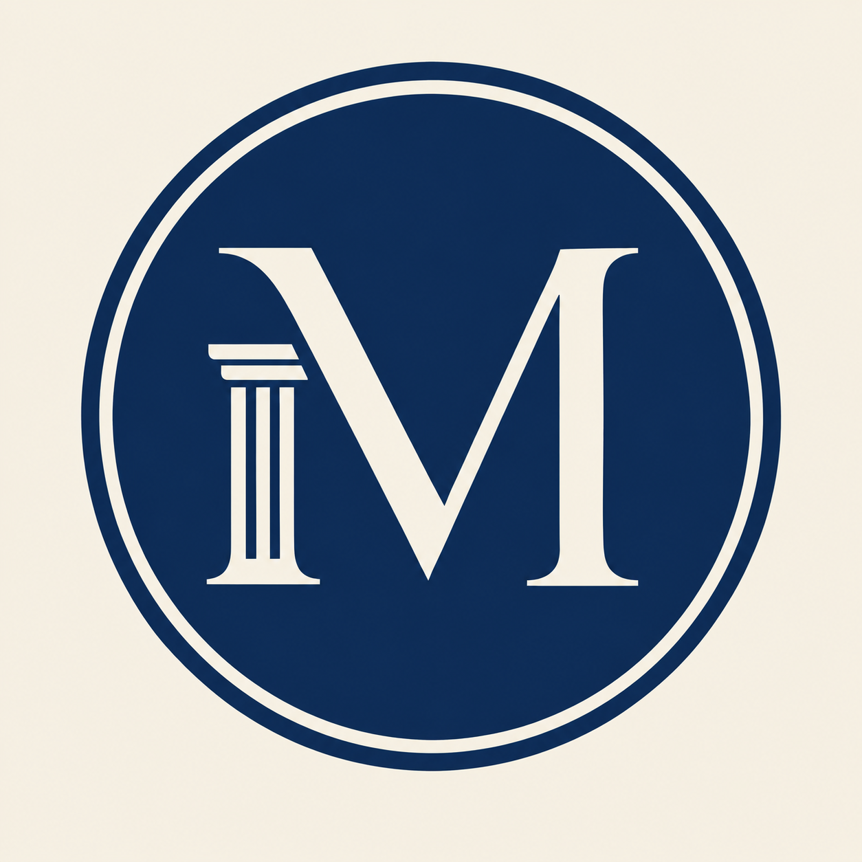 A circular logo with a white Roman numeral II inside a solid dark blue circle with a white border.