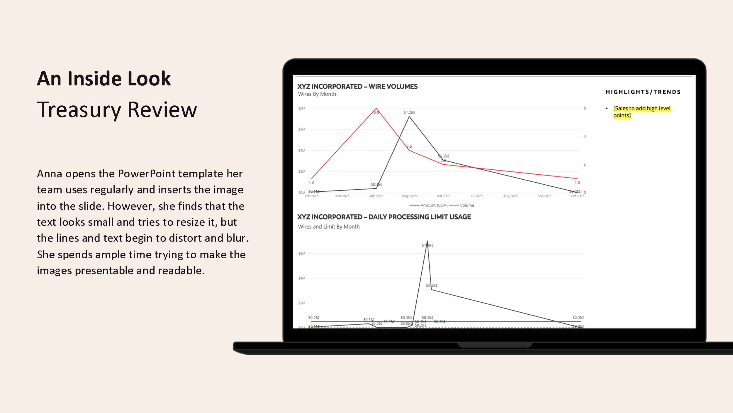 Treasury Review Transposing Visuals to PowerPoint Deck