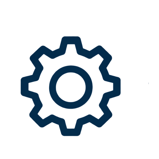 Gear icon representing hands-on technology expertise.