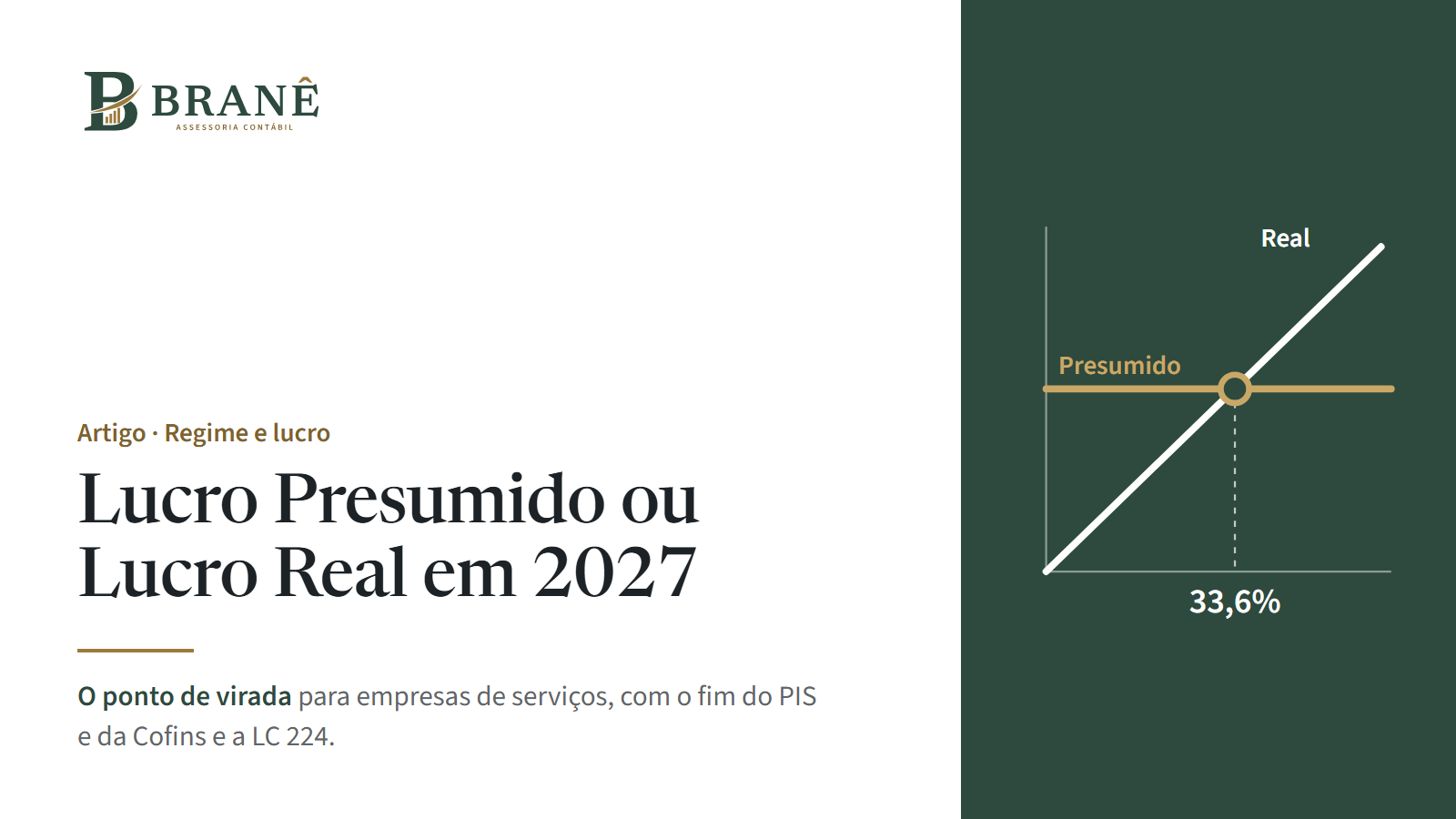 Lucro Presumido ou Lucro Real em 2027: como decidir em empresas de serviços