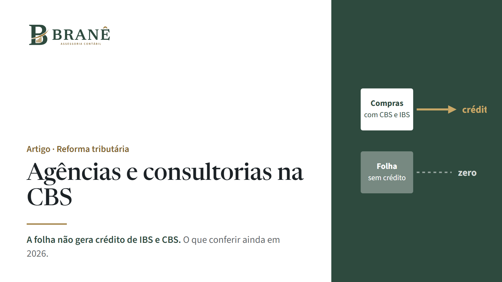 Reforma tributária em agências e consultorias: por que a folha alta muda a conta da CBS