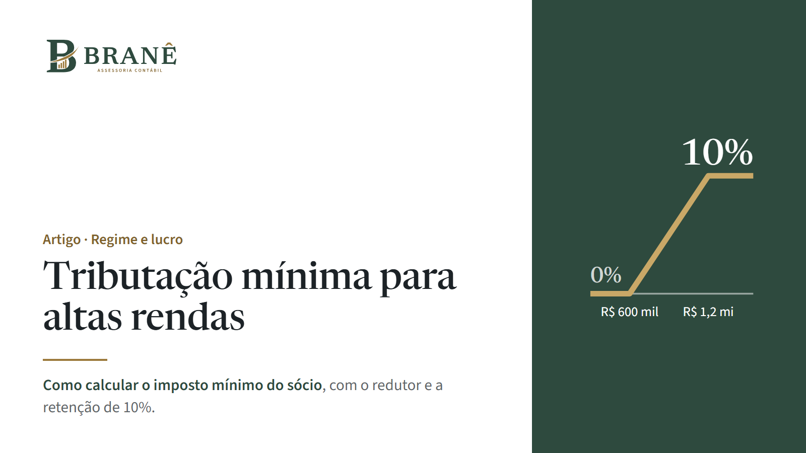 Tributação mínima para altas rendas: como calcular o imposto mínimo do sócio em 2026