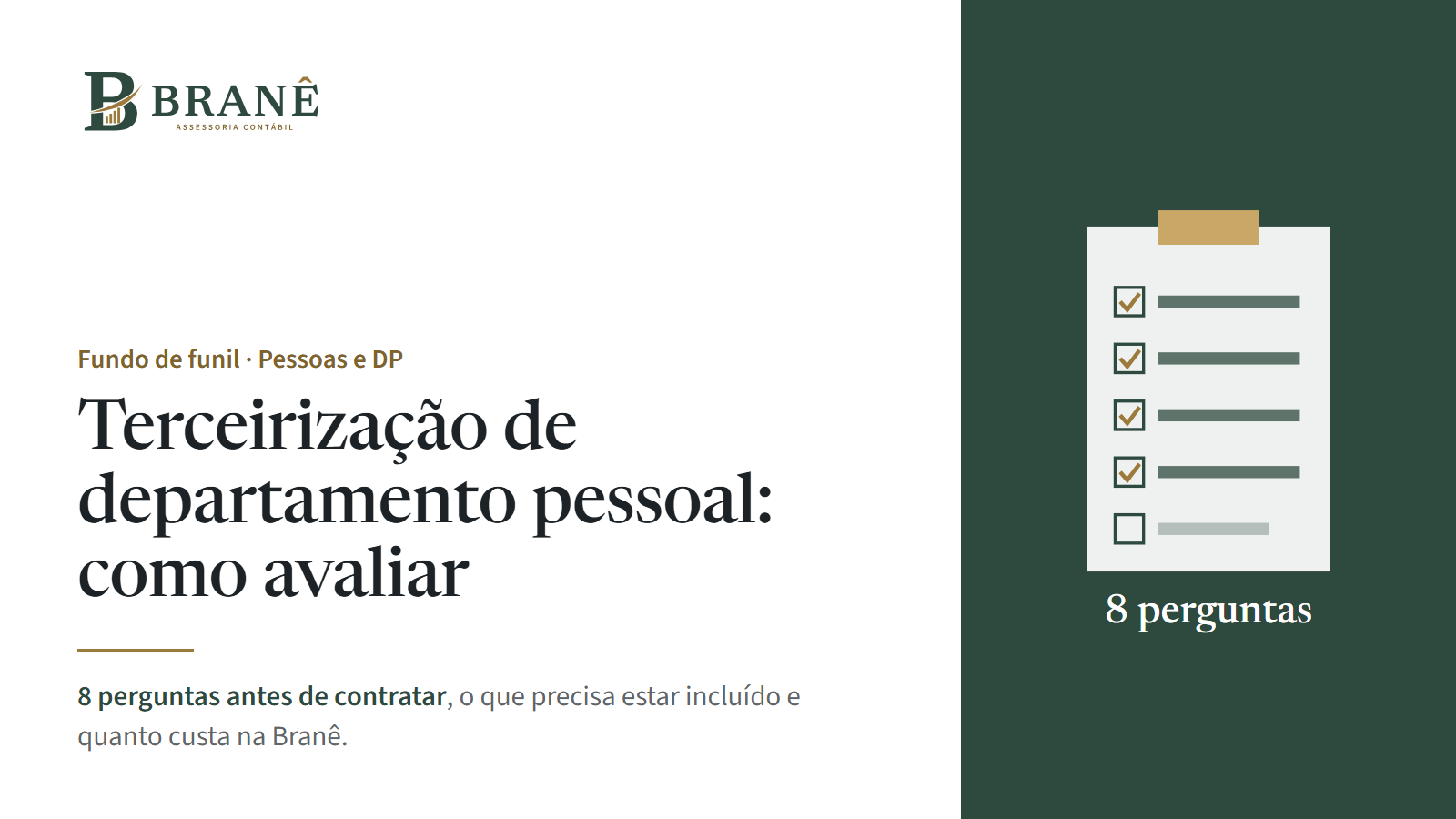 Terceirização de departamento pessoal: como avaliar antes de contratar e quanto custa