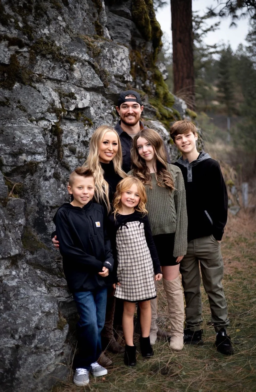 Dustin Moore and family