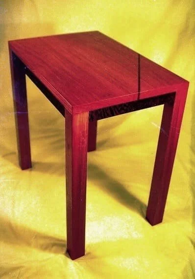 console table - paduak and wenge