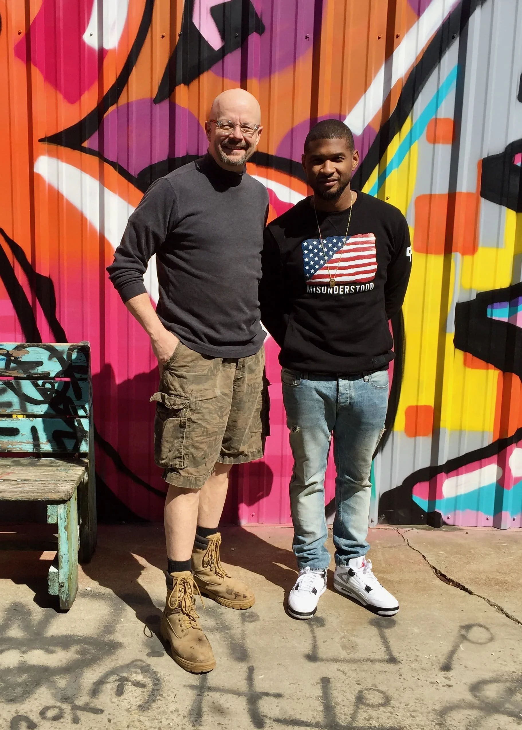 The man himself, visiting my studio