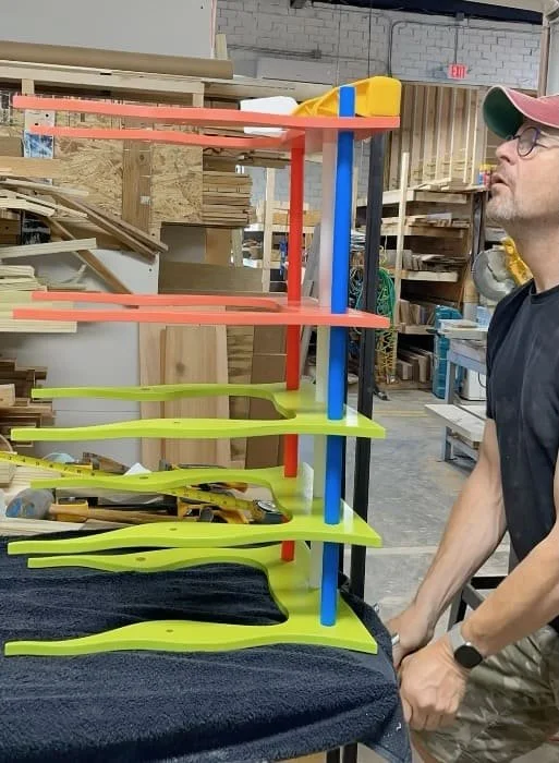 the "stacking" process