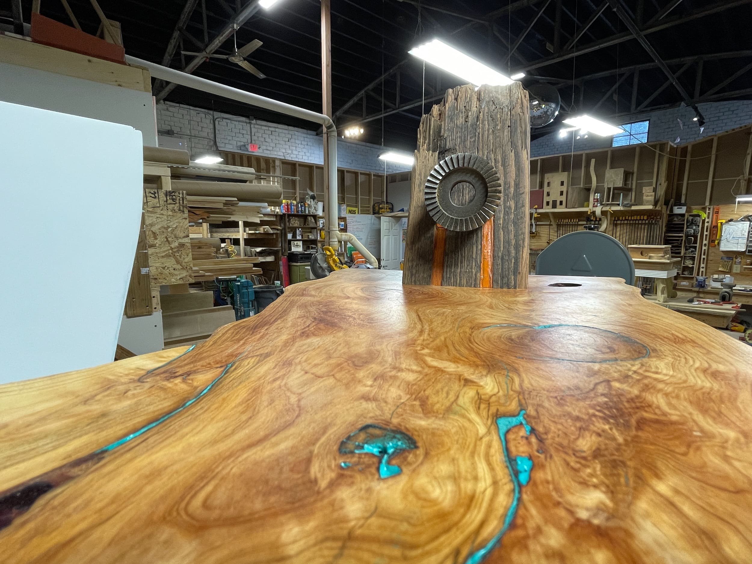 cypress top w/painted accents