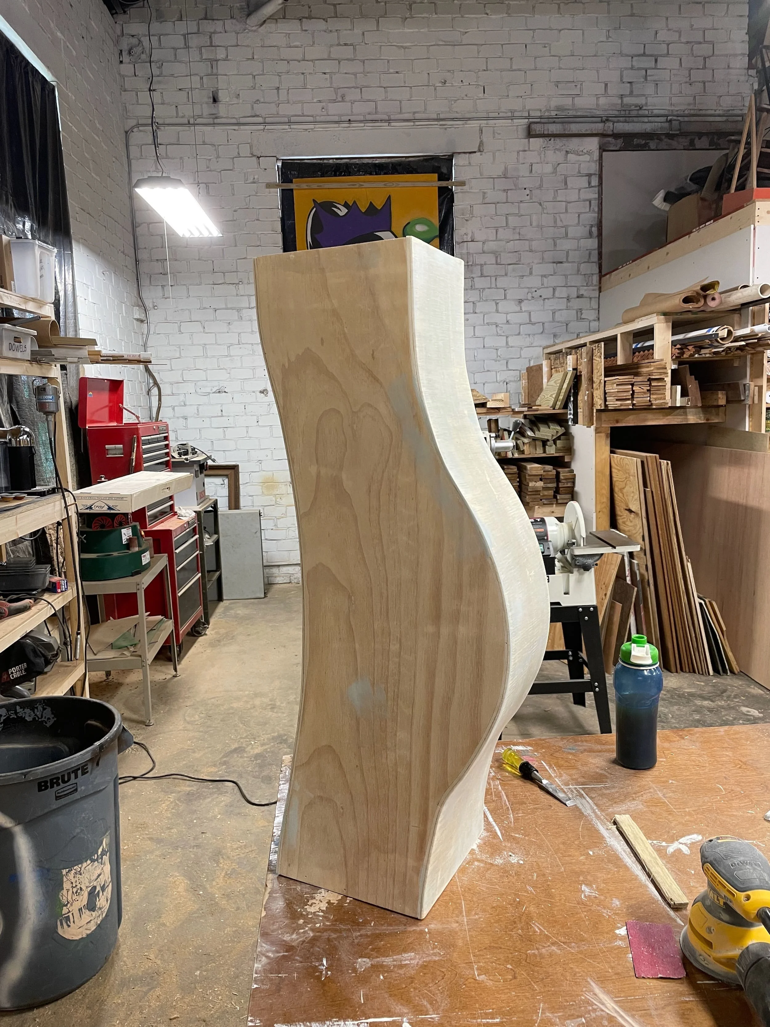 finishing the surface