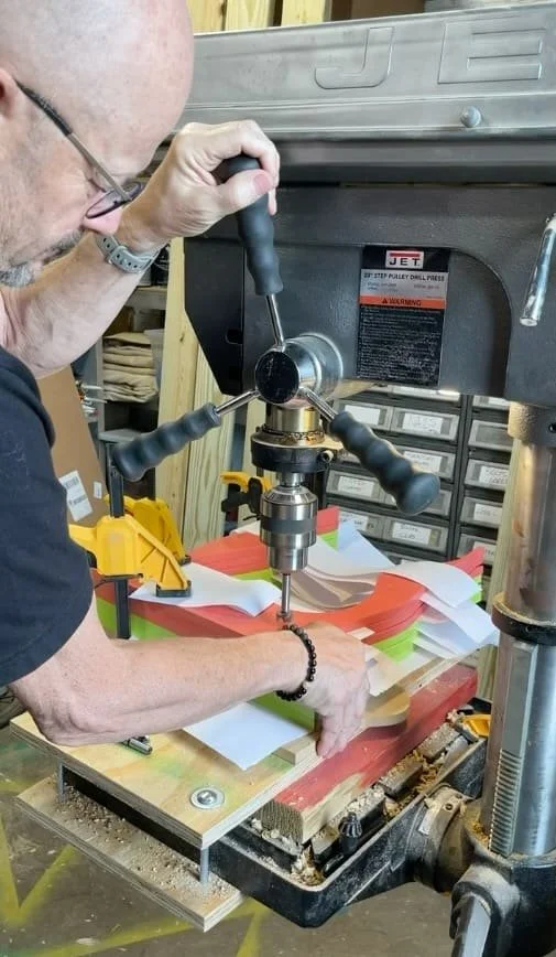 boring the holes