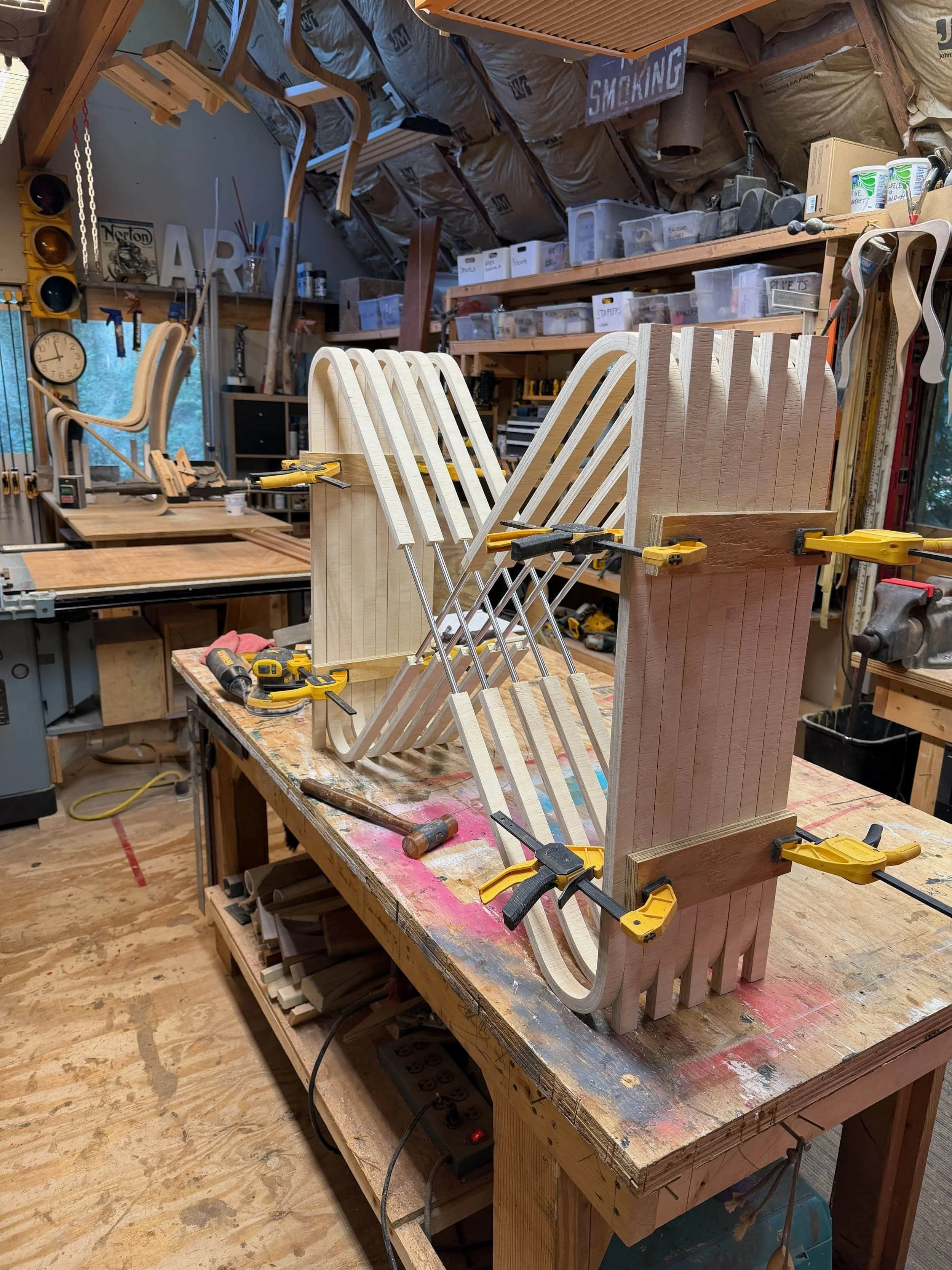 awaiting glue up and finishing