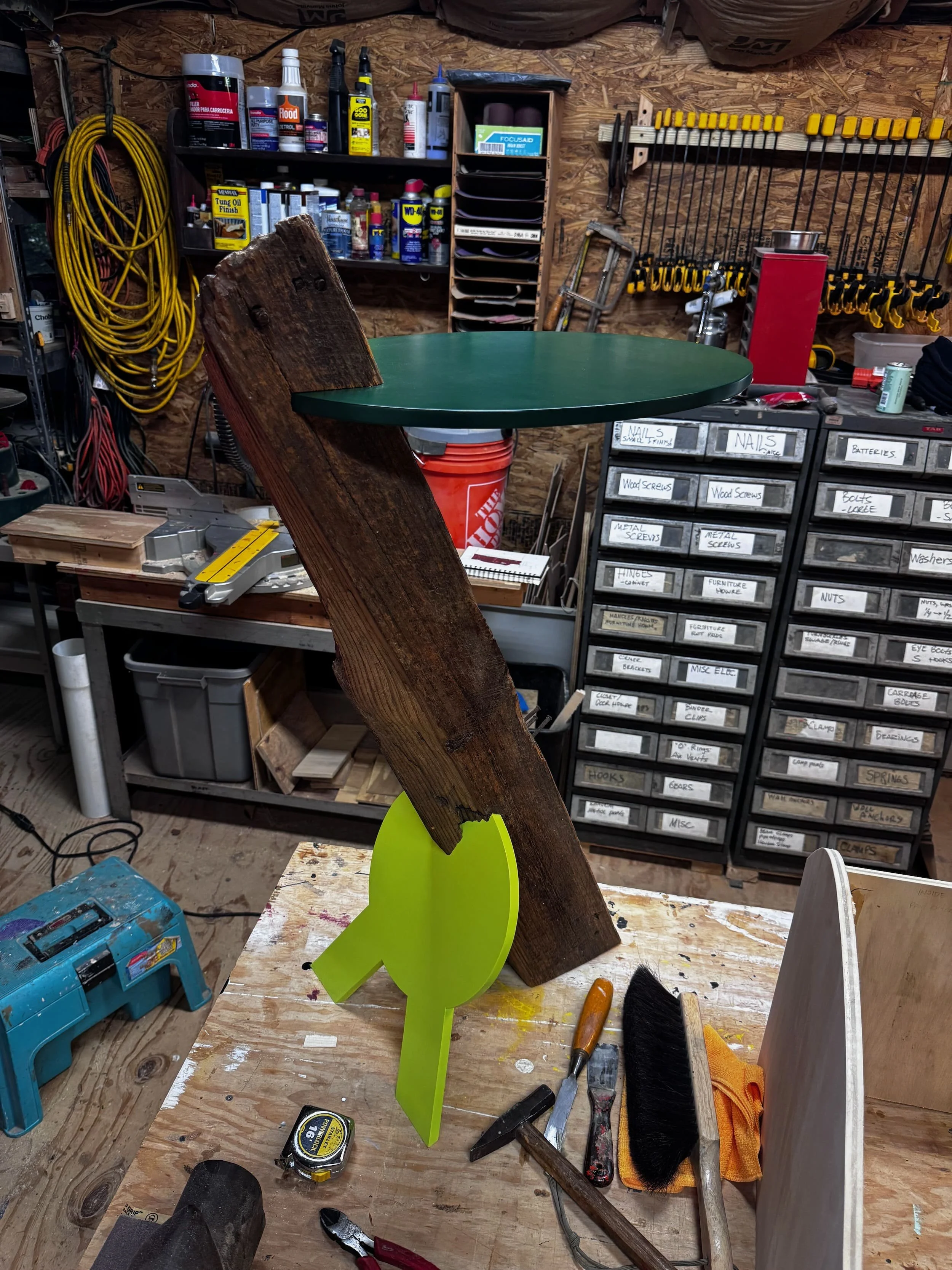 green & green pedestal