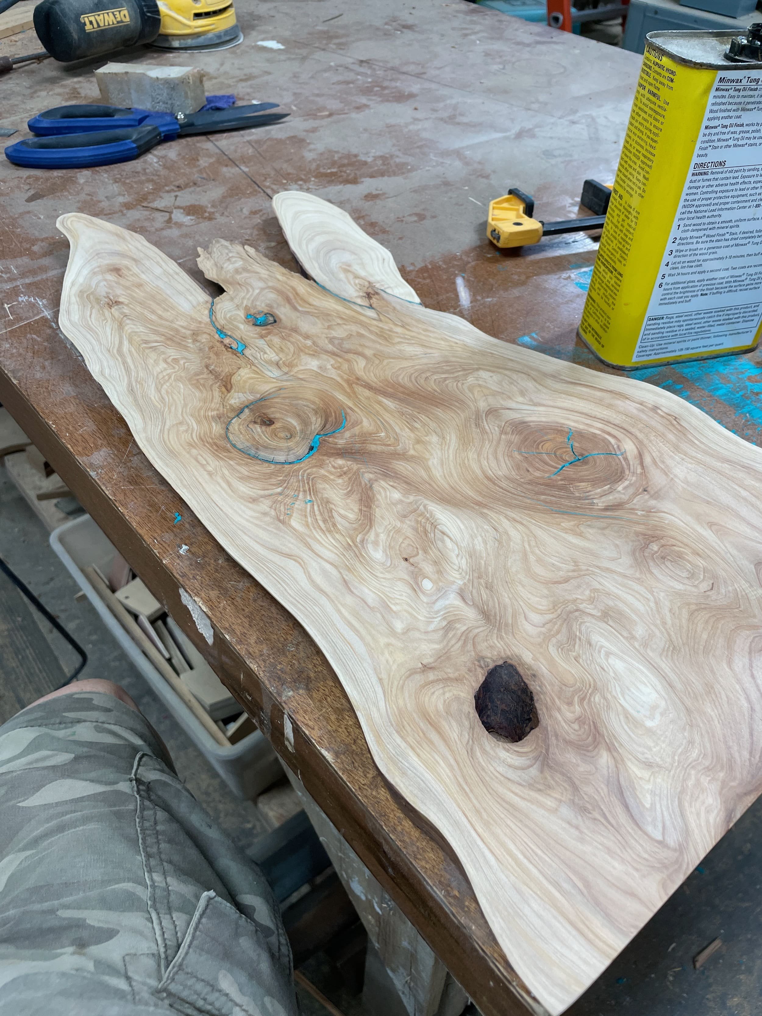 cypress live edge top