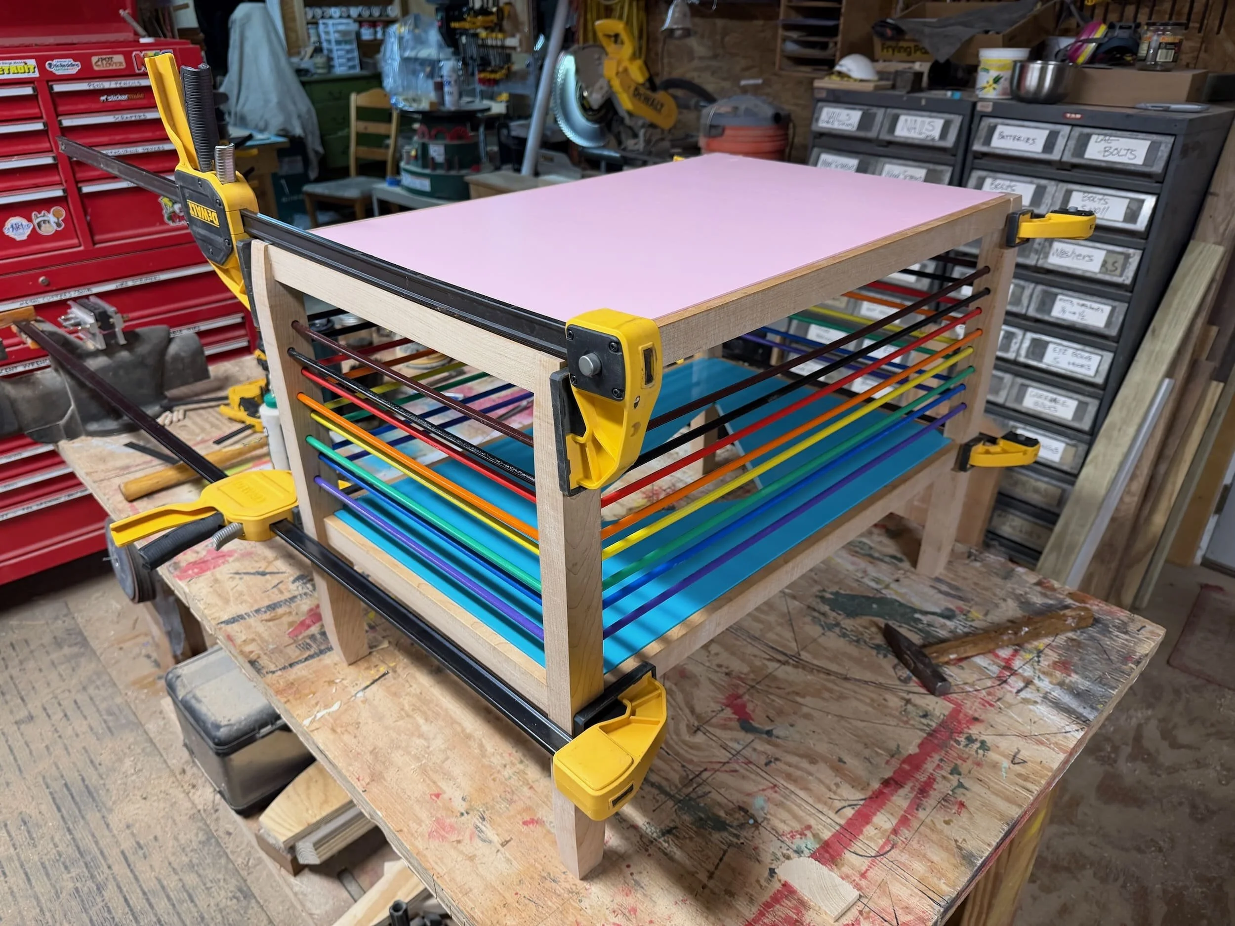 the final glue-up