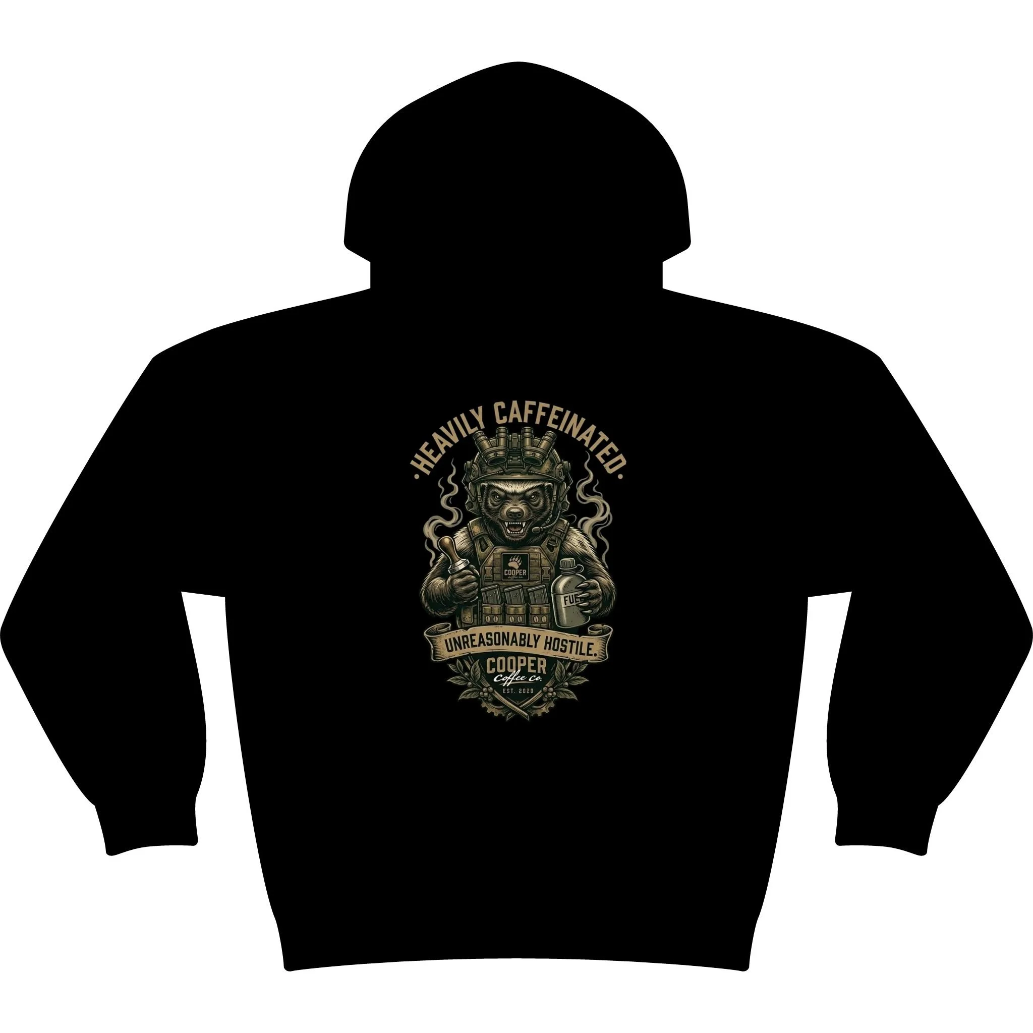 Cooper Coffee Co. "Honey Badger" Premium Fleece Hoodie