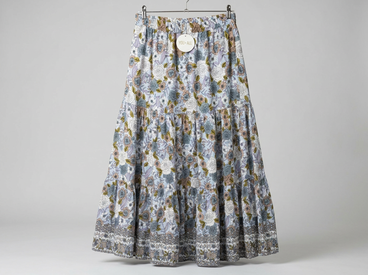 Boho Floral Maxi Skirt (16)